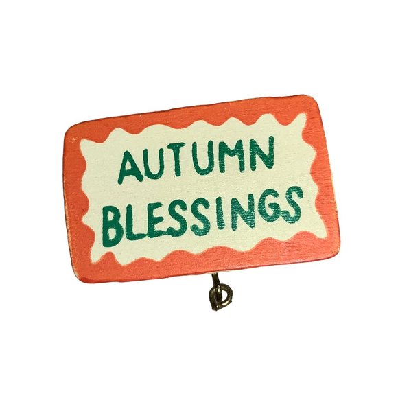 Autumn Blessings  Pumpkin Pin - Picture 2 of 8